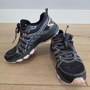 Asics Womens Gel Venture 1012A983 Black Running Shoes Sneakers Size 5.5 Fitness